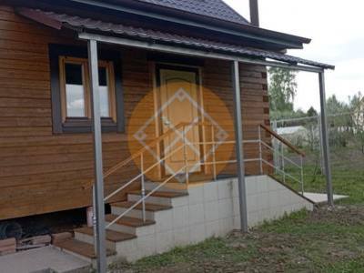 Односкатный навес для дачи из металлочерепицы