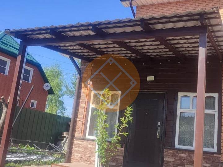 односкатный навес к дому