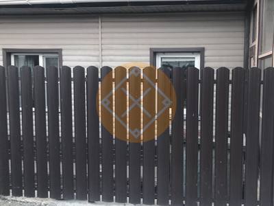 Забор из евроштакетника на ленточно-столбчатом фундаменте