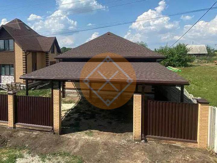 стальной навес для одного автомобиля