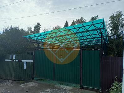 Стальной навес из поликарбоната