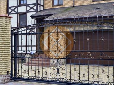 Кованые откатные ворота