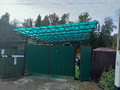 односкатный навес из поликарбоната