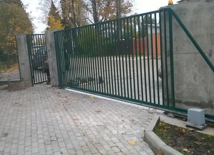 решетчатые откатные ворота